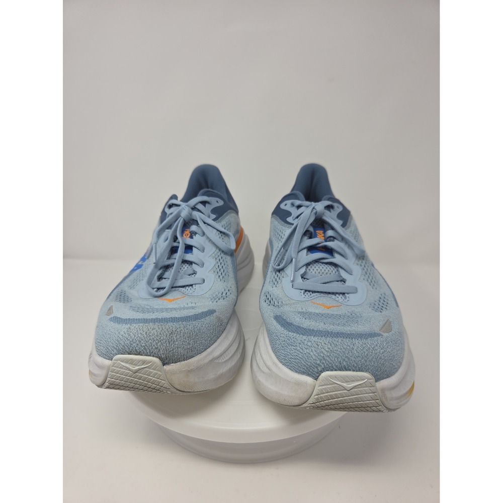 Men's HOKA One One Bondi 9 Blue Running Shoes Size 11.5 4E Extra Wide No Box